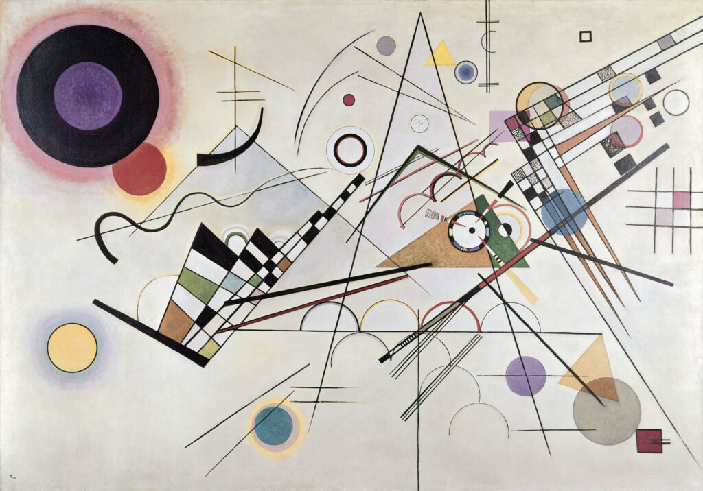 Composition 8, 1923, Œuvre de Vassily Kandinsky, atteint de sclérodermie.